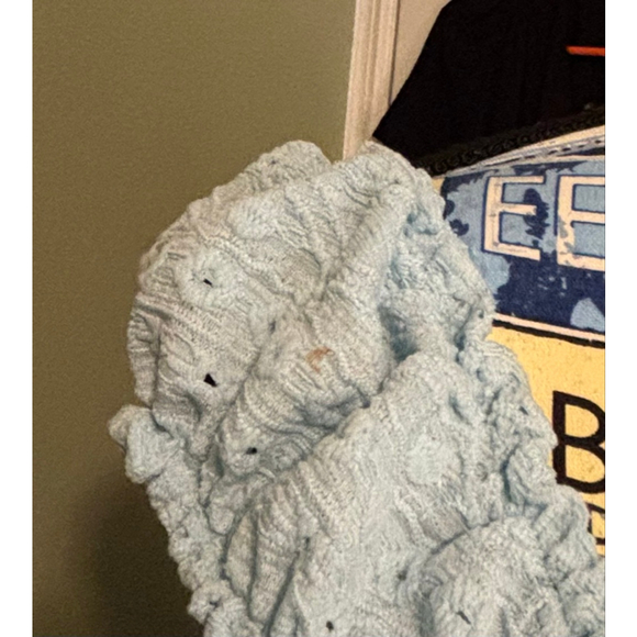 Derek Heart Light Blue Eyelet Maxi Dress - Picture 3 of 4